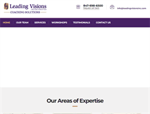 Tablet Screenshot of leadingvisionsinc.com